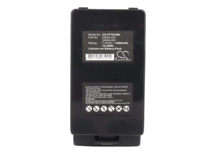 CS-PT7035BL : Battery for Psion Teklogix 7035, Teklogix 7035i, Teklogix 7035if - Replaces Psion 20605-003, 20605-002, 1916926 and others