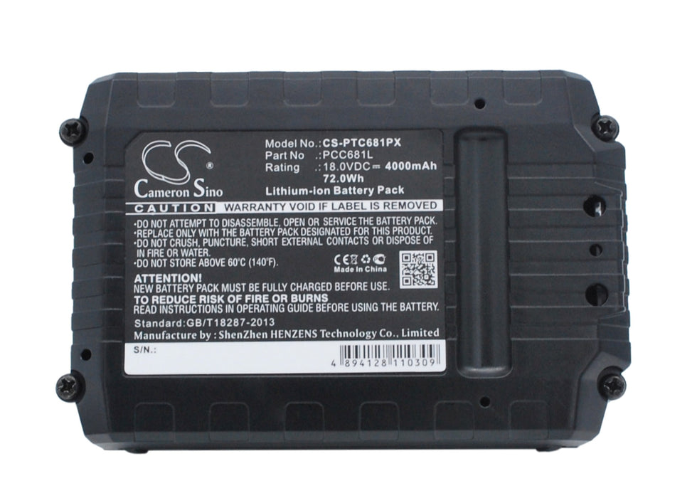 CS-PTC681PX : Battery for Black & Decker ASD18 Typ 1, ASD18 Typ 2, ASD184 Typ 1 and others - Replaces Black & Decker LB20, LB2X4020, LBX20 and others