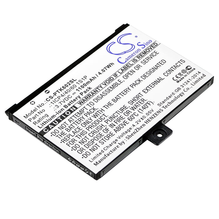 CS-PTK602SL : Battery for Pocketbook Pro 602, Pro 603, Pro 902 and others - Replaces Pocketbook 1ICP4/40/60 1S1P