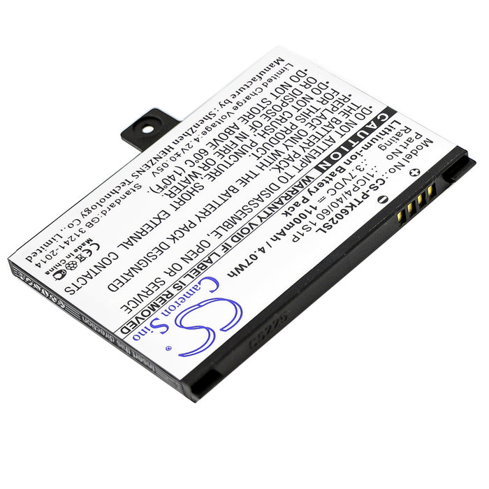 CS-PTK602SL : Battery for Pocketbook Pro 602, Pro 603, Pro 902 and others - Replaces Pocketbook 1ICP4/40/60 1S1P