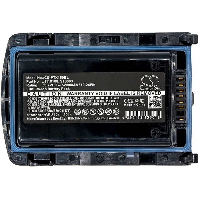 CS-PTX150BL : Battery for Zebra Omnii XT15, XT15 - Replaces Zebra HXT15-Li, 1110108, 1110108-02 and others