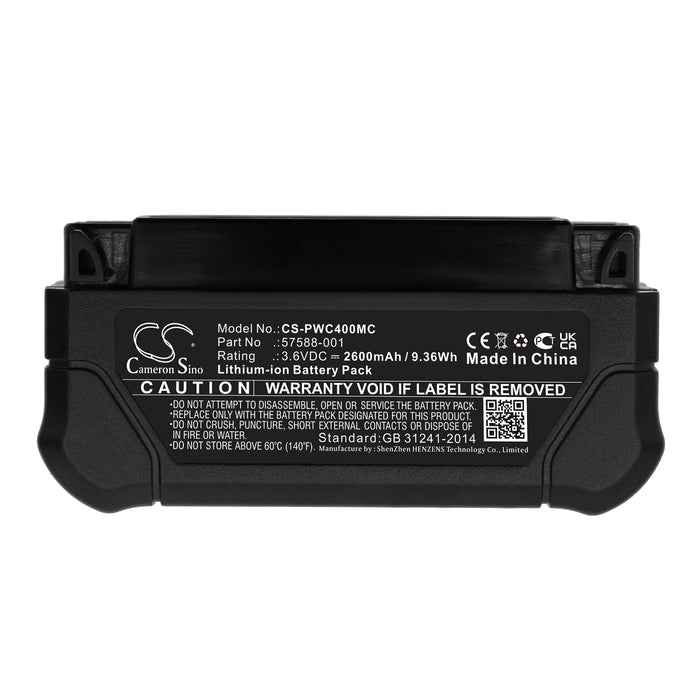 CS-PWC400MC : Battery for Panasonic WV-BWC4000, WV-BWC4000B, WV-BWC4000E and others - Replaces Panasonic 57588-001