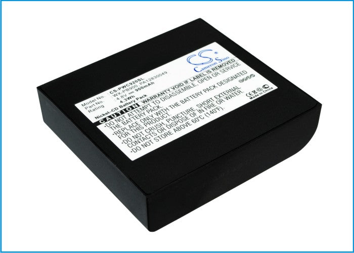 CS-PWC920SL : Battery for Panasonic WX-C1020, WX-C920, PB-900I - Replaces Panasonic WX-PB900, PA12830049