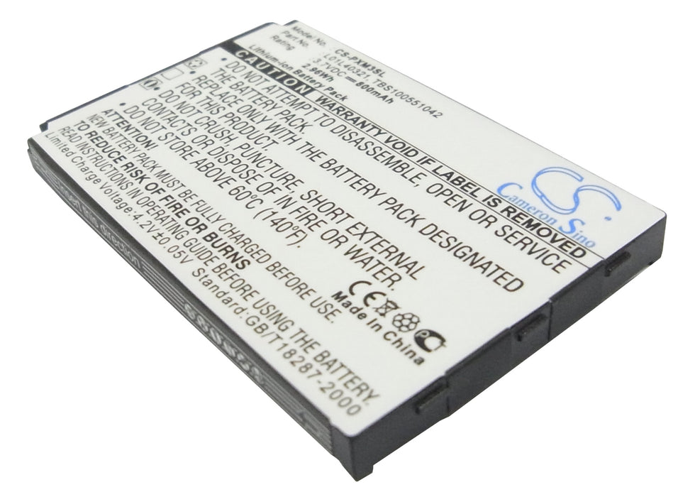 CS-PXM3SL : Battery for Sirius GEX-XMP3, XMP3i, XMP3H1 - Replaces Sirius XM-6900-0004-00, L01L40321, TBS100551042