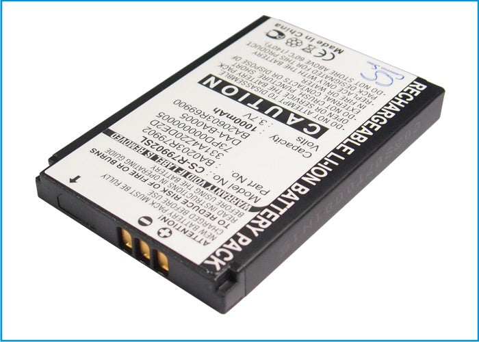 CS-R79902SL : Battery for Creative Nomad, Nomad MuVo2, Nomad Jukebox Zen Xtra and others - Replaces Creative 331A4Z20DE2D, 73PD000000005, BA20603R69900 and others