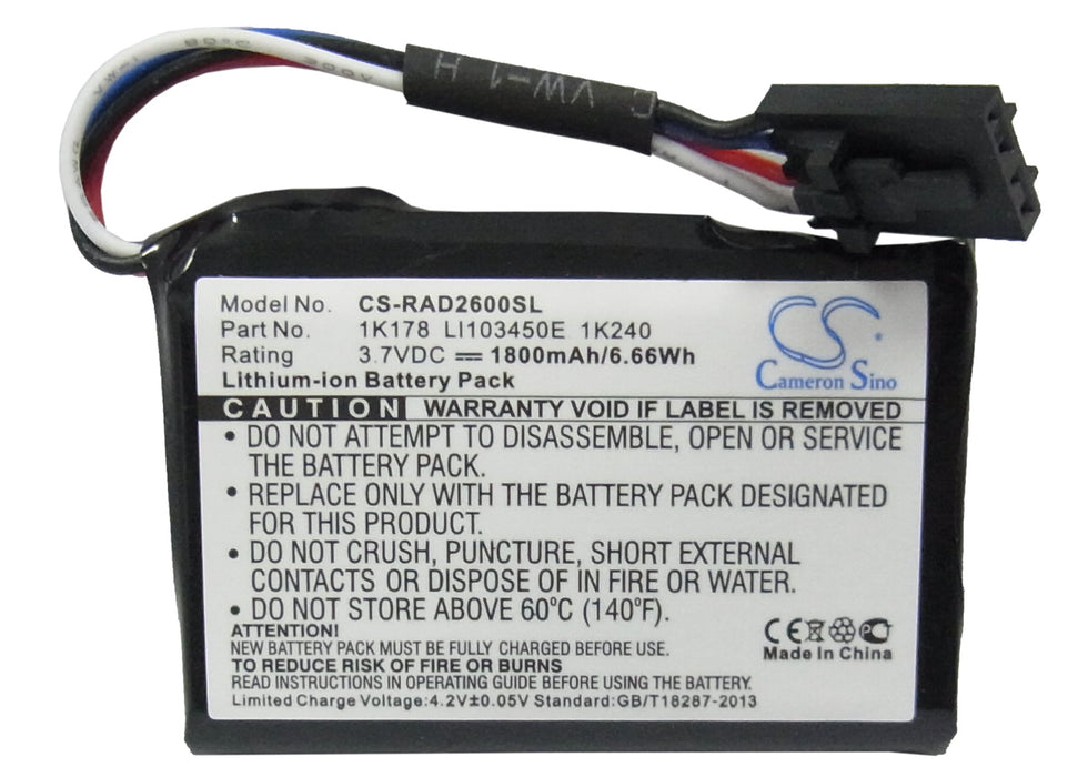 CS-RAD2600SL : Battery for Unisys Aquanta ES3020, ES2600 - Replaces DELL 1K178, LI103450E, FDL00-150137-0 and others