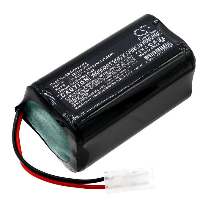 CS-RBR200VX : Battery for RobZone Roomy 2.0, Gold, Silver and others - Replaces RobZone LI-022148-BYD, BYD-F1, 4UR18650A-26 and others