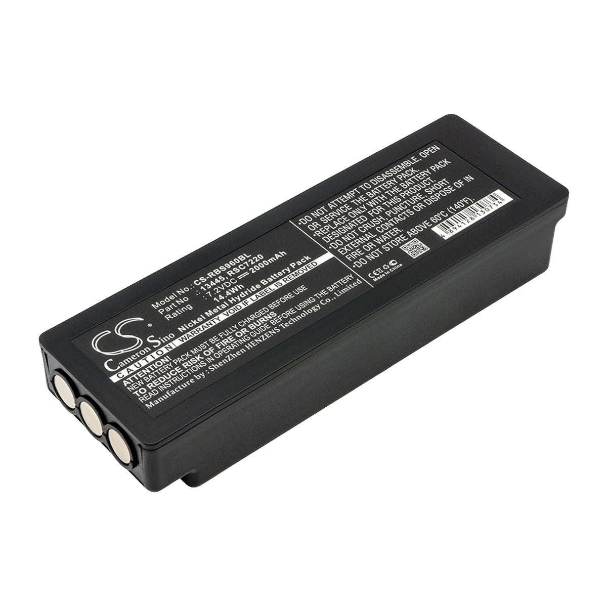 CS-RBS960BL Baterie 2000mAh compatibel met [SCANRECO] 590, 592, 790, 960, Cifa, Effer, Fassi, HMF, Palfinger 592, RC400, RC590, RC960 vervangt 13445, 16131, 17162, RSC7220