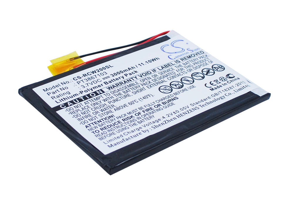 CS-RCW200SL : Battery for RCA RCT6077W2 - Replaces RCA PT3867103