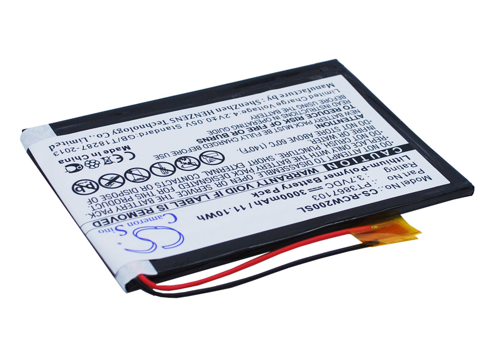 CS-RCW200SL : Battery for RCA RCT6077W2 - Replaces RCA PT3867103