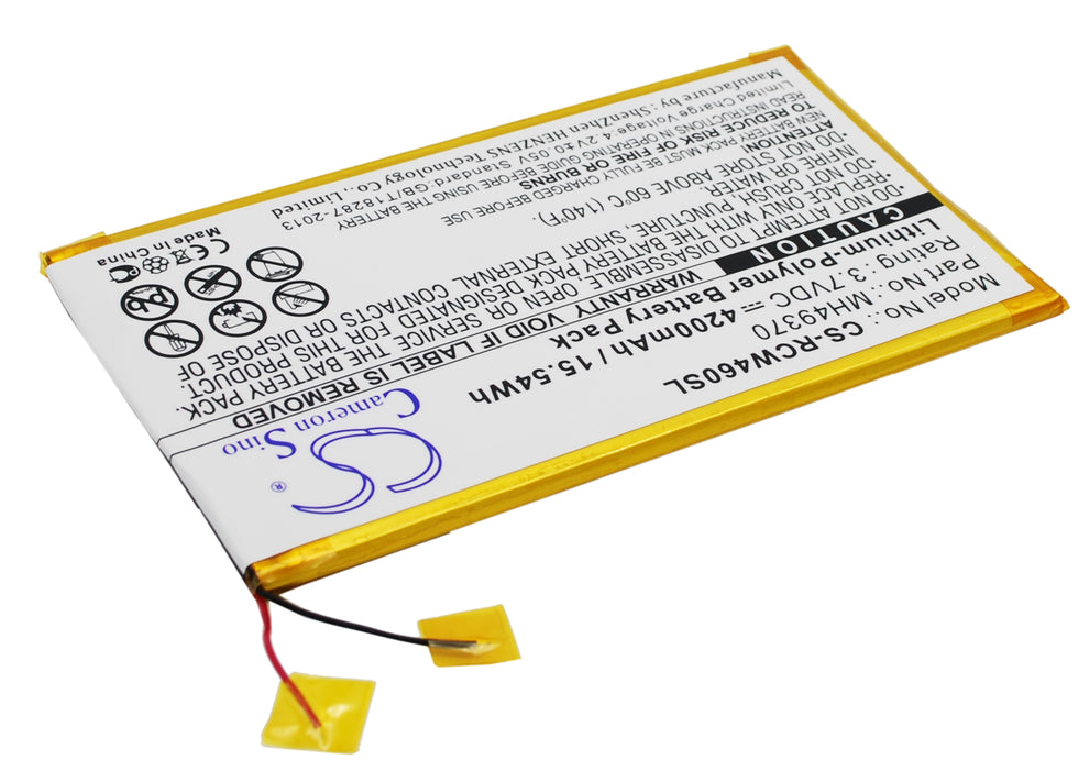 CS-RCW460SL : Battery for RCA RCT6203W46, 10", RCT6203W46 10" - Replaces RCA MH49370