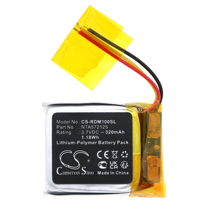 CS-RDM100SL : Battery for Rode GO Receiver, Go Transmitter - Replaces Rode NTA572125