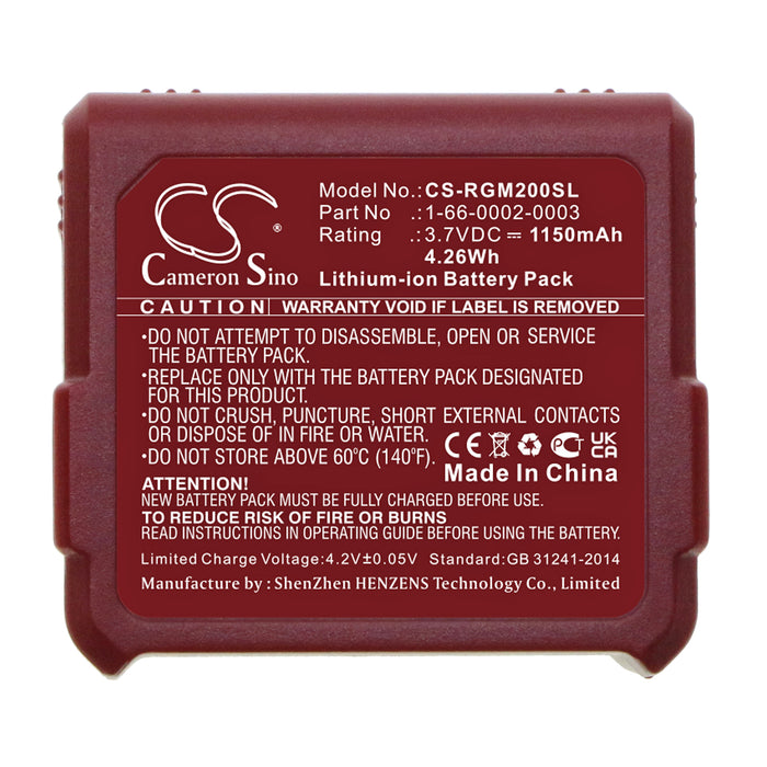 CS-RGM200SL : Battery for RGIS Guia RM2 - Replaces RGIS 1-66-0002-0003