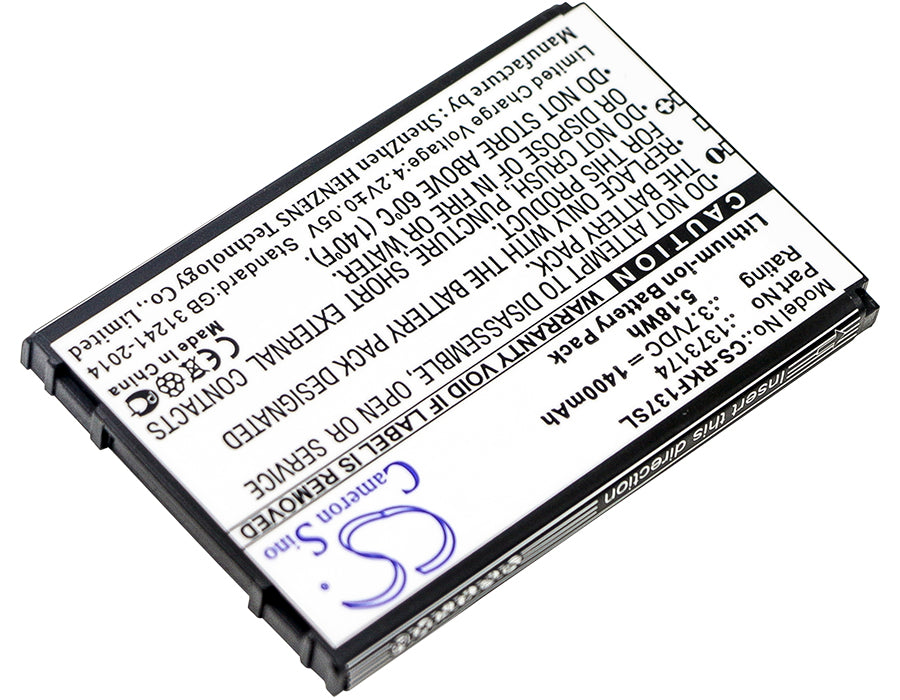 CS-RKF137SL : Battery for Renkforce 1373174 - Replaces Renkforce BP-5L