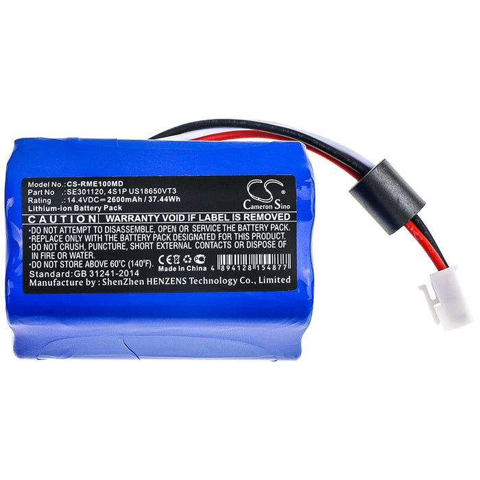 CS-RME100MD : Battery for ResMed Respirateur Stellar 150, Respirateur Stellar 100, Stellar 150 and others - Replaces ResMed SE301120, 4S1P US18650VT3, R241-7254 and others