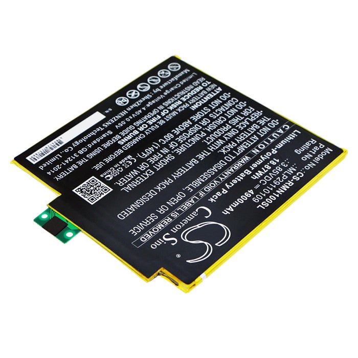 CS-RMN100SL : Battery for Verizon Ellipsis 8 HD, QTASUN1 - Replaces Verizon MLP29110109