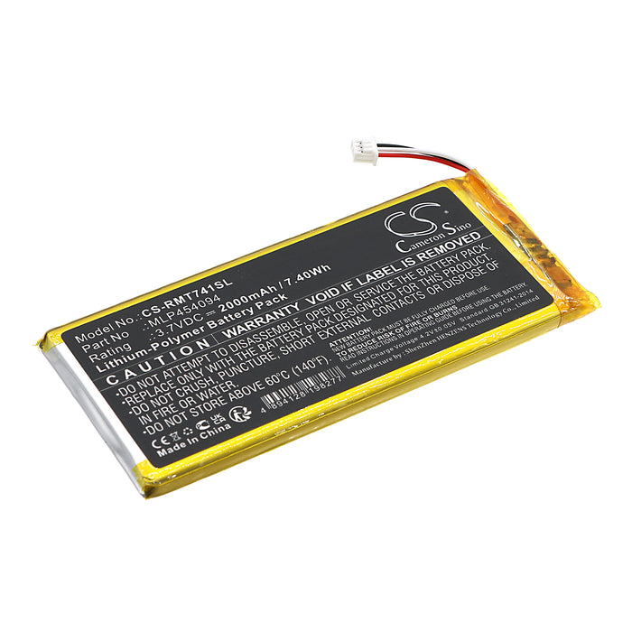 CS-RMT741SL : Battery for RAND MCNALLY TND-740C - Replaces RAND MCNALLY MLP454094