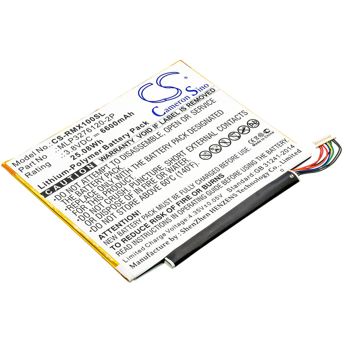 CS-RMX100SL : Battery for Verizon Ellipsis 10, QTAIR7, Ellipsis 10 XLTE and others - Replaces Verizon MLP3276120-2P