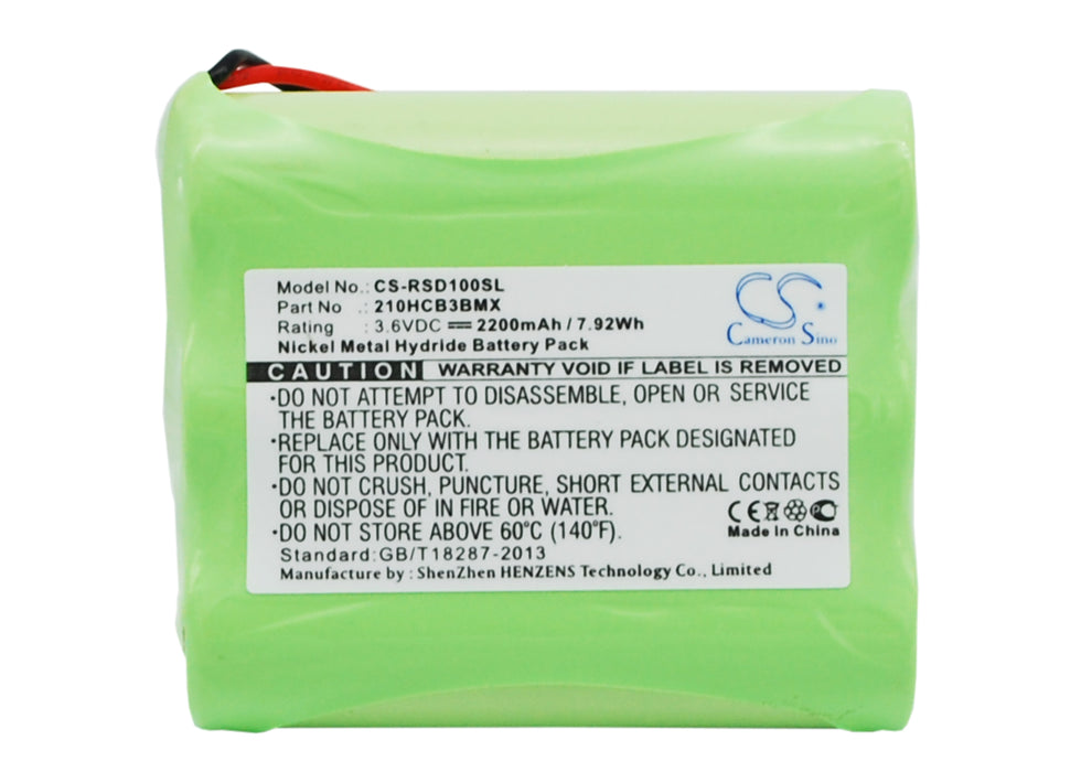 CS-RSD100SL : Battery for Roberts Sports Dab1, Solar Dab 1, SolarDAB radio - Replaces Roberts 210HCB3BMX, GPRHC212B