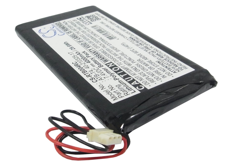 CS-RTB004RC : Battery for RTI T4, T4 Touch Panel, Zig Bee - Replaces RTI ATB-T4, 40-210325-17