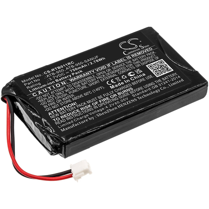 CS-RTB011RC : Battery for RTI T1, T1B, T2 and others - Replaces RTI ATB-950, ATB-950-SANUF, 40-210154-17