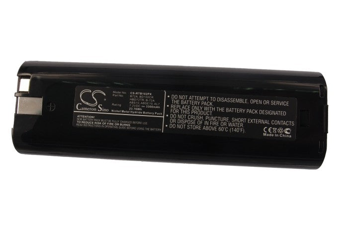 CS-RTB102PX : Battery for Milwaukee P7.2 - Replaces Milwaukee AL7