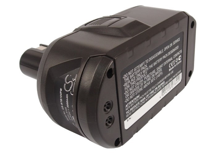 CS-RTB104PW : Battery for Ryobi ZRP813, BID-1801M, BID-180L and others - Replaces Ryobi P104, P103, BPL-1815 and others