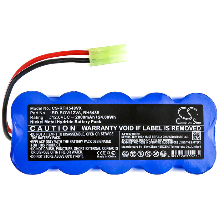 CS-RTH548VX : Battery for Rowenta RH5488, RH846301, RH846901 and others - Replaces Rowenta RD-ROW12VA, RH5488, RS-RH5488 and others