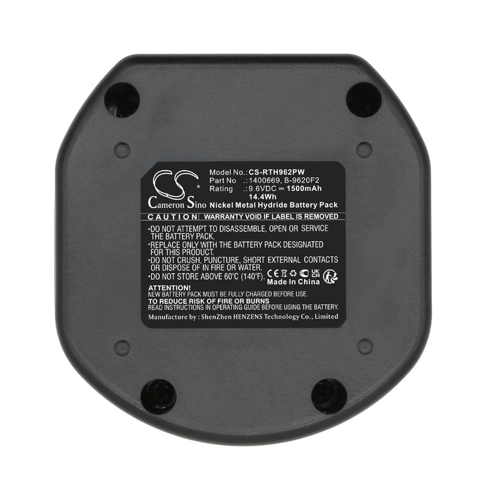 CS-RTH962PW : Battery for Ryobi HP961K, HP962, SA960 and others - Replaces Ryobi 1311146, 1400669