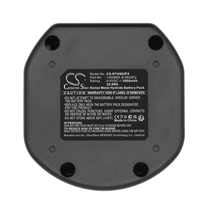 CS-RTH962PX : Battery for Ryobi SA960, HP962, HP961K and others - Replaces Ryobi 1311146, 1400669