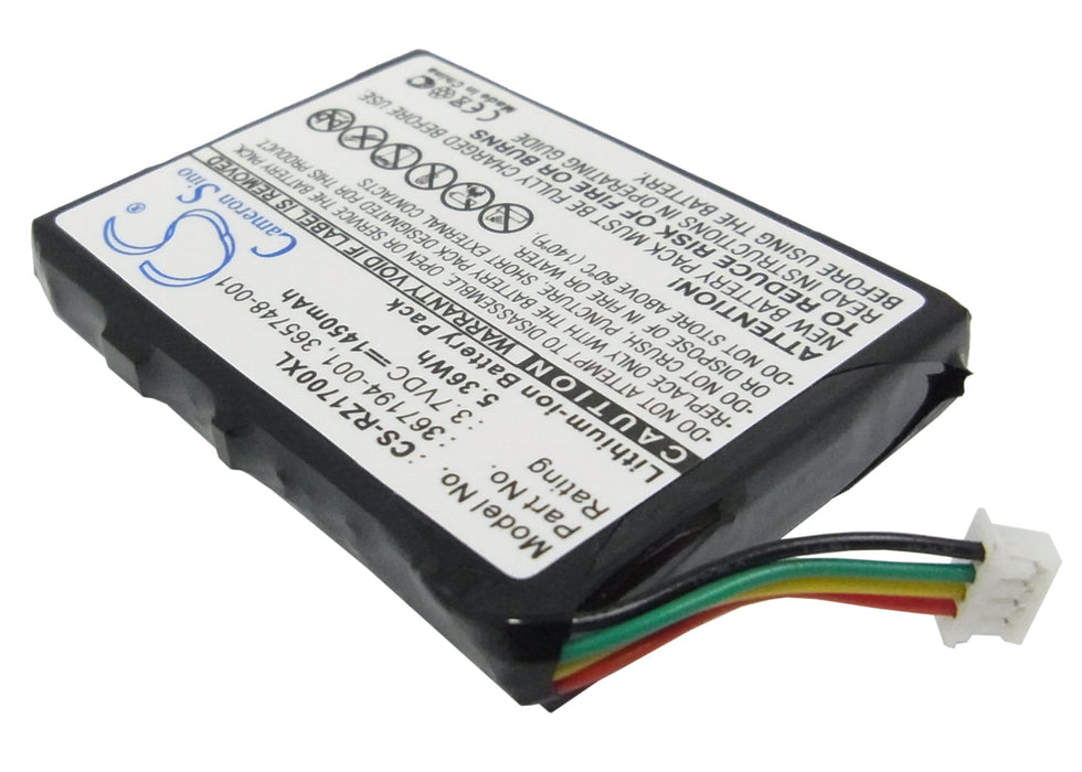 CS-RZ1700XL : Battery for HP iPAQ RZ1700, iPAQ RZ1710, iPAQ RZ1715 and others - Replaces HP 367194-001, 365748-001