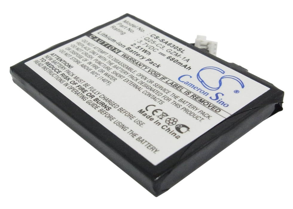 CS-SA630SL : Battery for Philips GoGear HDD6330 30GB - Replaces Philips Q25-C3, GZM-1A