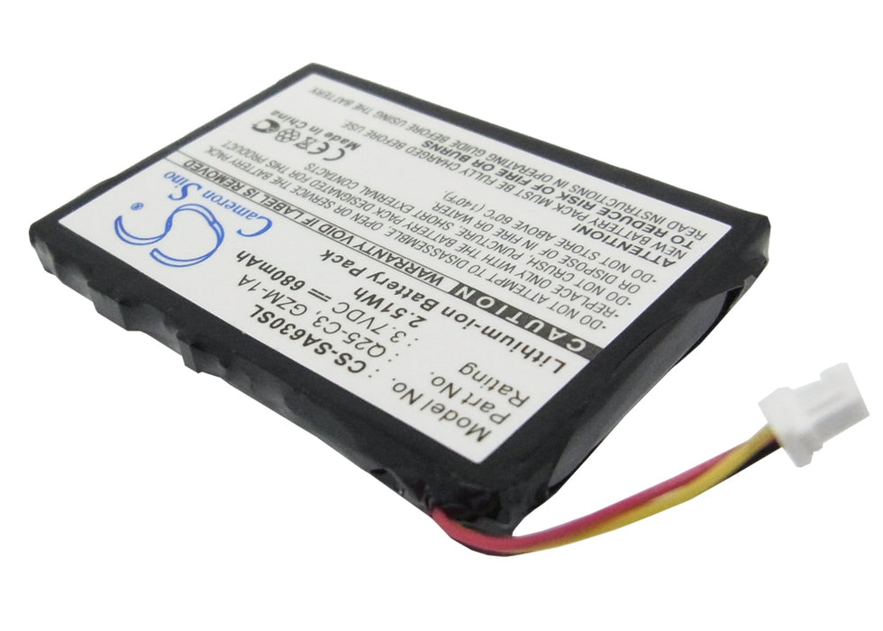 CS-SA630SL : Battery for Philips GoGear HDD6330 30GB - Replaces Philips Q25-C3, GZM-1A