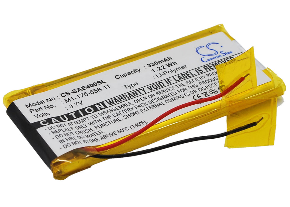 CS-SAE400SL : Battery for Sony NW-E403, NW-E405, NW-E407 and others - Replaces Sony 1-175-558-11, MR11-2788