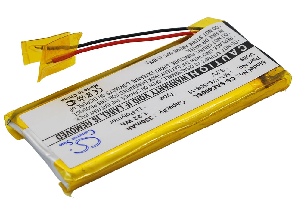 CS-SAE400SL : Battery for Sony NW-E403, NW-E405, NW-E407 and others - Replaces Sony 1-175-558-11, MR11-2788