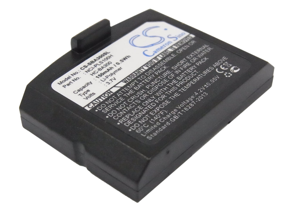 BP-SBA300SL : 3.7v LiPO battery, replaces Sennheiser HC-BA300, NCI-PLS100H, 500898