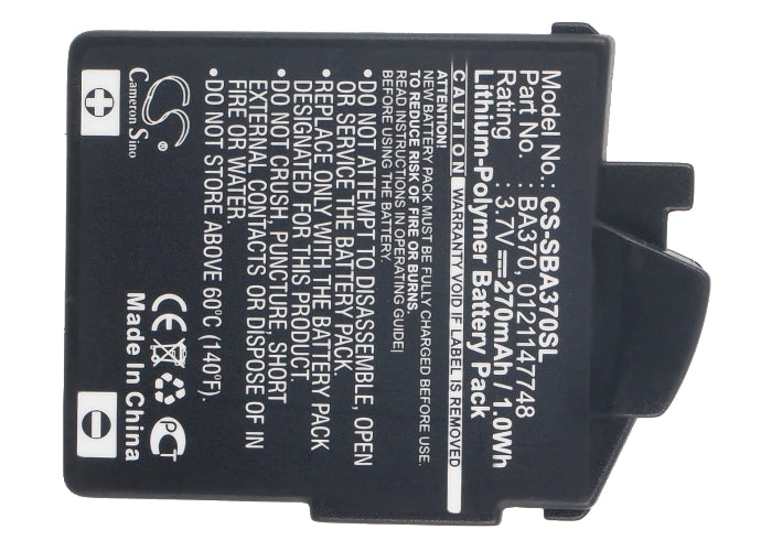 CS-SBA370SL : Battery for Sennheiser PXC 310, PXC 310 BT, MM 400 and others - Replaces Sennheiser BA370, BA-370PX, BA 370 PX and others