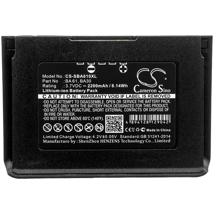 CS-SBA610XL : Battery for Sennheiser SK9000, SK9000 bodypack transmitters - Replaces Sennheiser BA 61, 56429 701 098, 504703 and others