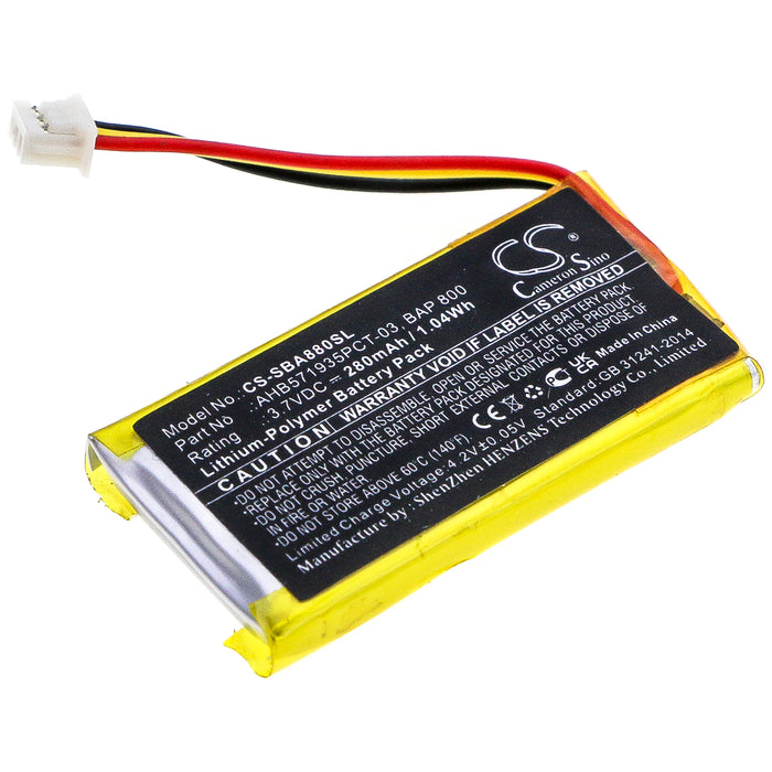 CS-SBA880SL : Battery for Sennheiser Flex 5000, Set 880, RS 5000 and others - Replaces Sennheiser AHB571935PCT-03, BAP 800, CP-SN800