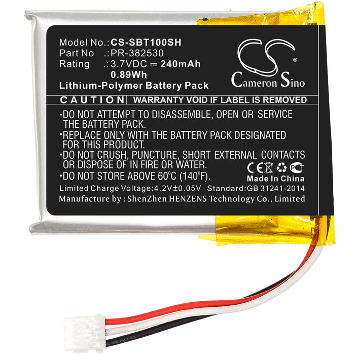 CS-SBT100SH : Battery for Suunto Ambit 1, Ambit 2, Ambit 3 and others - Replaces Suunto PR-382530