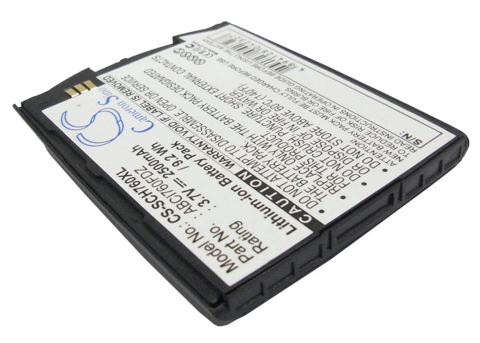 CS-SCH760XL : Battery for Verizon SCH-I760 - Replaces Verizon ABCI760FDZ