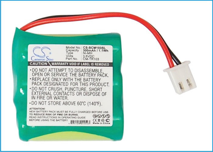 CS-SCM103SL : Battery for Tri-Tronics 1038100-D, 1038100E, 1038100 and others - Replaces Tri-Tronics CM-TR103, FPB9595