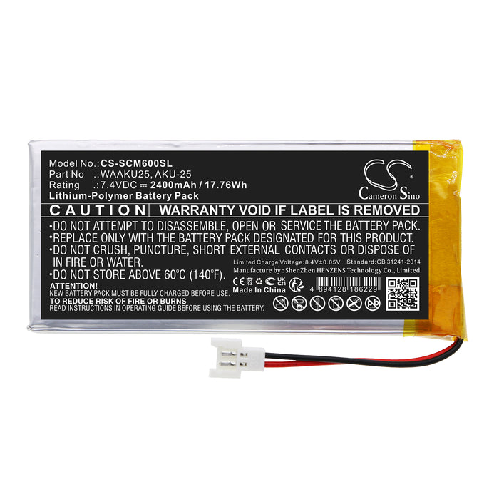 CS-SCM600SL : Battery for Sonel CMM-60 Multimeter - Replaces SONEL WAAKU25, AKU-25