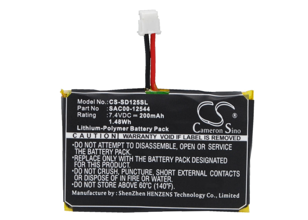 Batería TECHTEK De 470mAh Para Transmisores Sportdog SD-1225, SD-1225E Y SD-1825E, Compatible Con SDT54-13923, Reemplazo SAC00-12, Polímero De Litio 7.4V