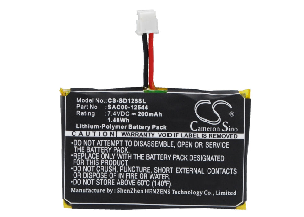 CS-SD125SL : Battery for Sportdog SD-1225 Trainer Receiver, SD-1825 Trainer Receiver, SD-2525 Trainer Receiver and others - Replaces Sportdog SAC00-12544