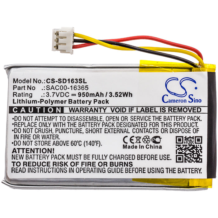 CS-SD163SL : Battery for SportDog Contain, Train Receiver, Bird Launcher Receiver and others - Replaces SportDog SAC00-16365