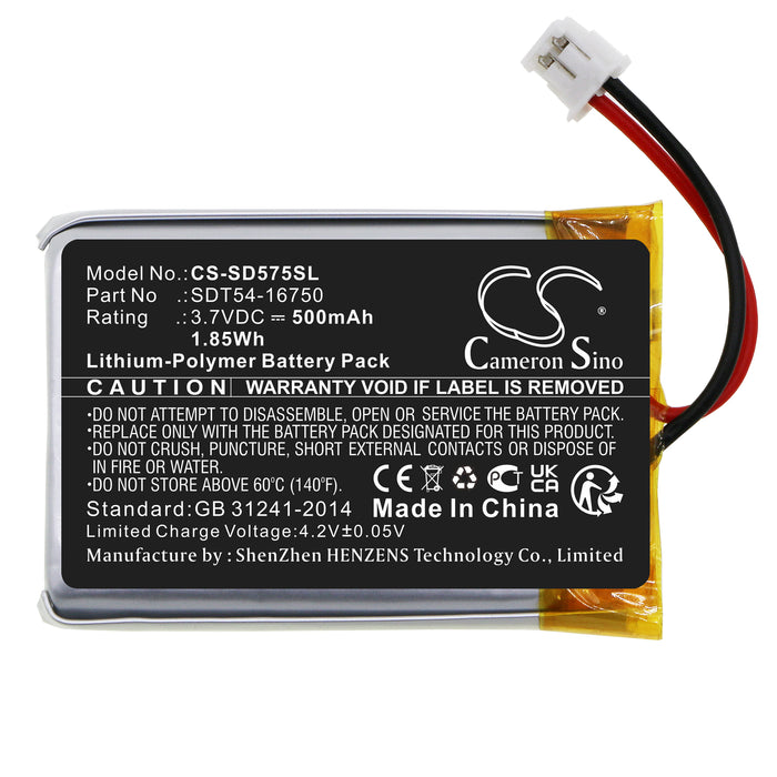 CS-SD575SL : Battery for SportDog SportTrainer SD-575 Black Edition Collar, SportTrainer SD-575E Orange Edition Collar, SD-575 and others - Replaces SportDog SDT54-16750