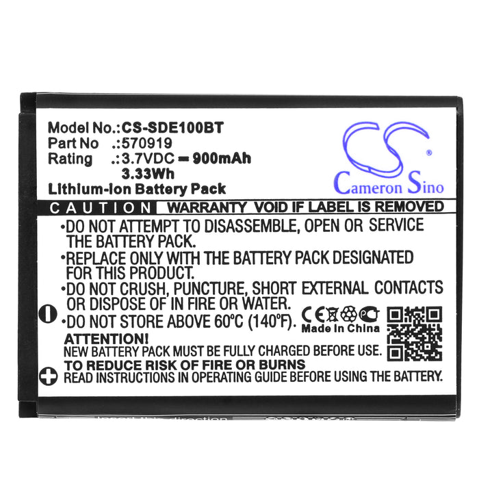 CS-SDE100BT : Battery for SEDEA S5, elegant 10 - Replaces SEDEA 570919