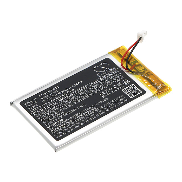 CS-SDE202SL : Battery for Sennheiser HDE2020-II, HDE 2020-II, HDE 2020-D and others - Replaces Sennheiser AHB534403
