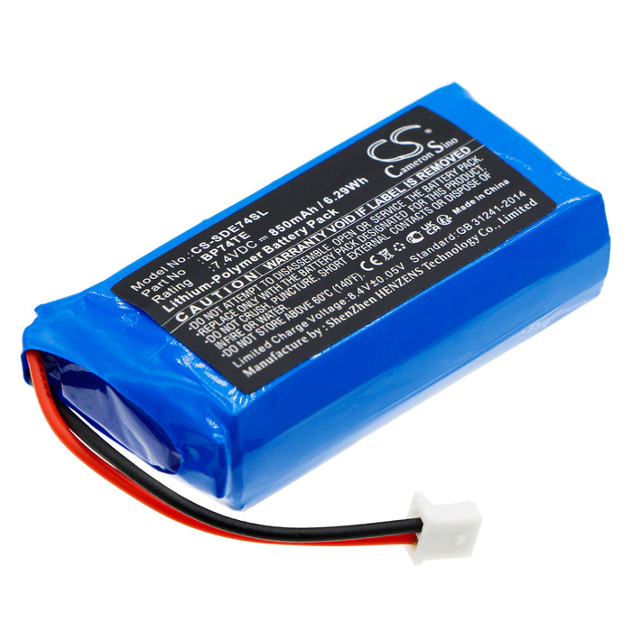 CS-SDE74SL : Battery for Dogtra EDGE transmitter, DA212, EDGE TX and others - Replaces Dogtra BP74TE, BP74TE3P